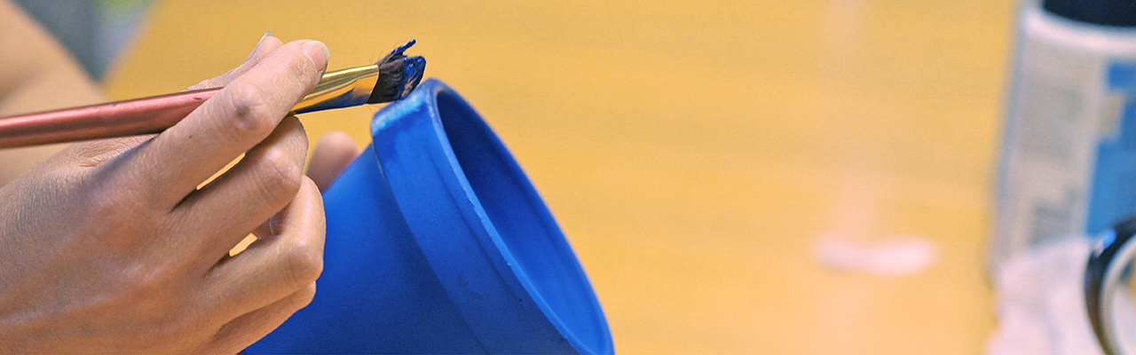 Standard: Blau Vase